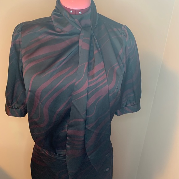 Contemporaine exclusively Simons A line fully lined mid calf skirt size 8 - Picture 5 of 6